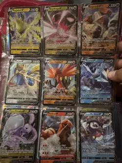 Pokemon Card Lot Over 500 Holo, 1200 Uc/c,Over 100 Vmax, Ex, V, V Star, Full Art - Image 2