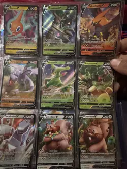 Pokemon Card Lot Over 500 Holo, 1200 Uc/c,Over 100 Vmax, Ex, V, V Star, Full Art - Image 5