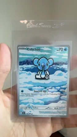 Pokemon TCG Cubchoo Illustration Rare Card 109/086 Sv: Black Bolt - Image 1