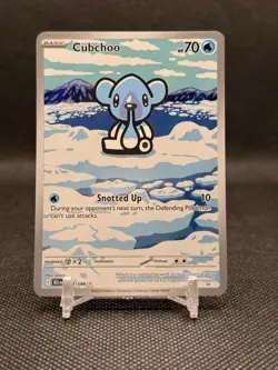 Cubchoo 109/086 Pokemon TCG SV Black Bolt Illustration Rare Card - Image 1