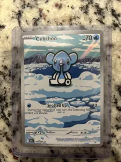 Pokemon TCG Cubchoo Illustration Rare Card 109/086 Sv: Black Bolt - Image 1