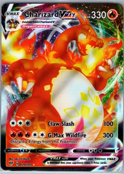 Charizard VMAX 020/189 SWSH03: Darkness Ablaze - Pokemon Card - NM - Image 1