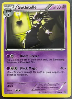 Gothitelle 57/124 Rare Dragons Exalted Set | LP | Pokemon Trading Card TCG - Image 1