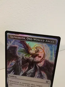 FOIL Emblem - Sephiroth, One-Winged Angel Robot Warrior Double-Sided Token MTG - Image 3