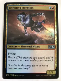 MTG Core Set 2020 Lightning Stormkin Foil 213/280 NM - Image 1