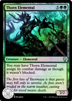 MTG Thorn Elemental (185) | NM Foil | Dominaria {DOM} - Image 1