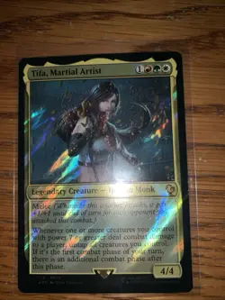 1x Tifa, Martial Artist 0225, Surge Foil, Final Fantasy, Magic MTG NM - Image 1