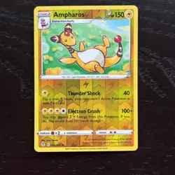 Ampharos 056/203 Pokemon Evolving Skies Sword & Shield Reverse Holo Rare NM - Image 1