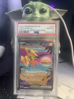 PSA 10 Tapu Koko ex 247/182 Special Illustration Rare SIR Pokemon Paradox RIft - Image 1