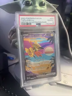 PSA 10 Tapu Koko ex 247/182 Special Illustration Rare SIR Pokemon Paradox RIft - Image 2