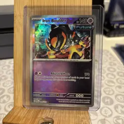 Pokemon TCG: SV Prismatic Evolutions Iron Boulder 046/131 Pokeball Holo - Image 1