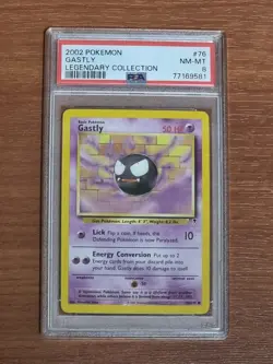 2002 Pokemon Gastly #76 Legendary Collection Psa 8 - Image 1