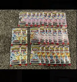Lot Of Pokemon Prismatic Evolutions 28 New Factory Sealed Loose Packs - Image 1