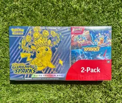 Pokemon Surging Sparks Elite Trainer Box + Booster Bundle, 2-pack SHIPS IN 1 DAY - Image 1