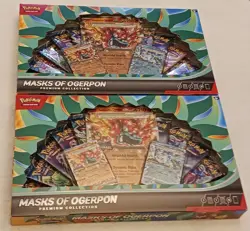 [2 Pack] Pokemon TCG Masks of Ogerpon Premium Collection Box 🔥Sealed New - Image 2