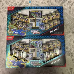 2X- Pokemon Crown Zenith Sea and Sky Boxes TCG Premium Collection NEW - TWO - Image 1