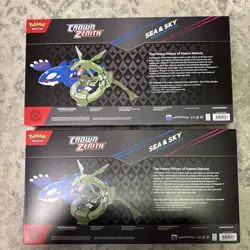 2X- Pokemon Crown Zenith Sea and Sky Boxes TCG Premium Collection NEW - TWO - Image 2