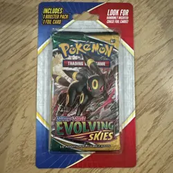 Pokemon TCG: Sword & Shield - Evolving Skies Blister Booster Pack Umbreon New 820650808784 - Image 1