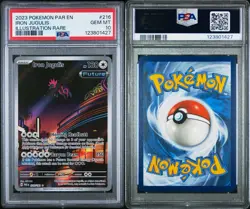 2023 POKEMON PAR EN-PARADOX RIFT ILLUSTRATION RARE #216 IRON JUGULIS PSA 10 - Image 3