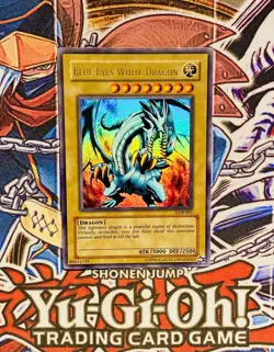 Yu-Gi-Oh! 2002 OG Blue-Eyes White Dragon Ultra Rare LOB-001 1st Reprint LP - Image 1