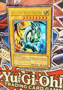 Yu-Gi-Oh! 2002 OG Blue-Eyes White Dragon Ultra Rare LOB-001 1st Reprint LP - Image 3