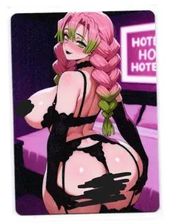 DUAL Mitsuri Kanroji (Demonslayer) Lewd Anime Hentai Waifu Card ACG NSFW - Image 2