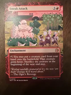 Sneak Attack : MTG *Borderless* Wilds of Eldraine: Enchanting Tales #0050 / NM - Image 1