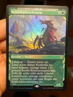GERMAN Showcase Foil Unplayed Scute Swarm • Production Issues • Mtg (1685) - Image 1