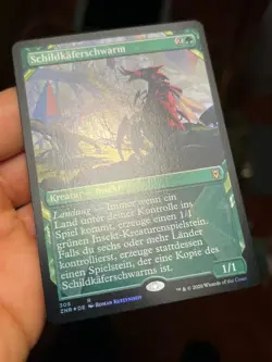 GERMAN Showcase Foil Unplayed Scute Swarm • Production Issues • Mtg (1685) - Image 2