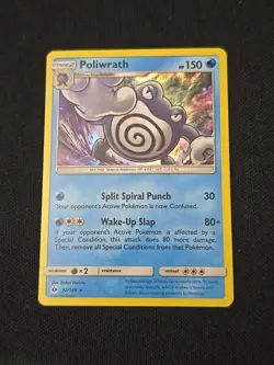 Poliwrath 32/149 SM Base Set Holo Rare Pokemon TCG Light Played - Image 1