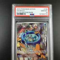 PSA 10 Squirtle 148/142 Pokemon Stellar Crown Full Art Rare Graded Card - Image 2