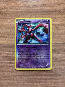 💎Pokemon TCG Deoxys XY Roaring Skies 33/108 Reverse Holo Rare Card Crease - Image 1