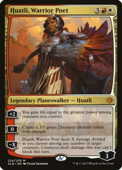 Huatli, Warrior Poet Ixalan HEAVILY PLD White Red Mythic Rare MTG CARD ABUGames - Image 1