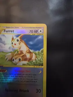 Furret 48/147 Aquapolis E-Reader Pokemon Reverse Holo Foil Rare LP - Image 4