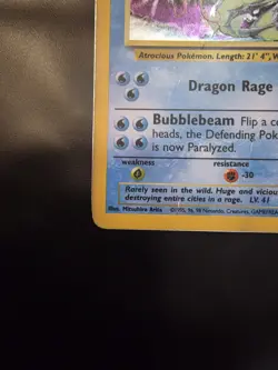 Pokemon Gyarados TCG 6/102 Base Set Holo Rare Moderately Played - Image 2