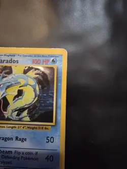 Pokemon Gyarados TCG 6/102 Base Set Holo Rare Moderately Played - Image 4