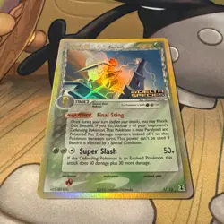 Pokemon TCG Beedrill Delta Species 1/113 Reverse Holo Stamped Moderately Played - Image 2