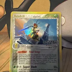 Pokemon TCG Beedrill Delta Species 1/113 Reverse Holo Stamped Moderately Played - Image 3