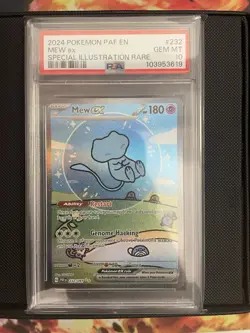 [PSA 10] Mew ex 232/091 Paldean Fates Special Illustration Rare POKEMON - Image 1