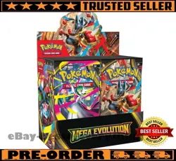 PRESALE Pokemon TCG Mega Evolution Booster Display Box (36 Packs) New & Sealed - Image 1