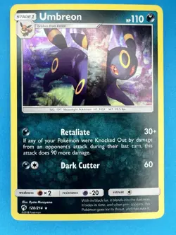 Pokemon Umbreon - (Cosmos Holo) 120/214 Rare Blister Exclusives Holo NM - Image 1
