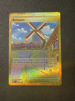 Pokemon TCG Artazon 229/197 Obsidian Flames Secret Rare Holo Gold Full Art - Image 1