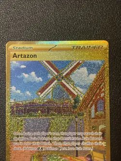 Pokemon TCG Artazon 229/197 Obsidian Flames Secret Rare Holo Gold Full Art - Image 3