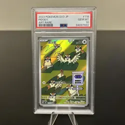 Pokemon TCG: Pidgey 118/108 Sv3: Ruler of the Black Flame Holo (Japanese) PSA 10 - Image 1