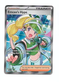 Emcee's Hype 220/182 Sv10: Destined Rivals Holo Pokemon TCG - NM - Image 1