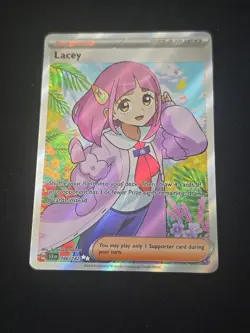 Lacey 166/142 Sv07: Stellar Crown Ultra Rare Holo Pokemon TCG Near Mint - Image 1