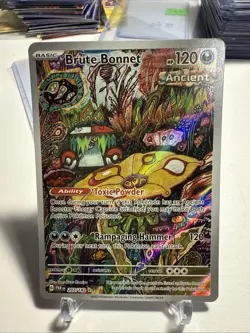 Pokemon TCG Brute Bonnet 207/182 Illustration Rare Holo Sv: Paradox Rift - Image 1