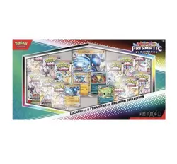 2 x Pokemon Prismatic Evolutions Lucario EX and Tyranitar EX Premium Collection - Image 1