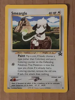 Pokemon Smeargle Black Star Promo 32 NM See Pictures - Image 1
