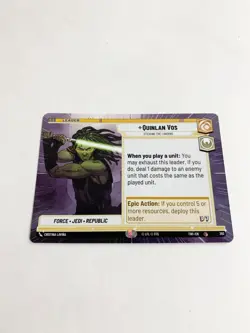 Quinlan Vos (Hyperspace) Twilight of the Republic Star Wars Unlimited Card # 293 - Image 1